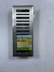 Hampton Bay 4X12 Inch Floor Register Brushed Nickel Finish New. Fixed Price $15.00.