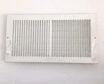 New Air Return Vent Cover Grille 12" X 6" Duct Size Steel Wall Ceiling White. Fixed Price $15.99.
