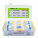 Values 1500 Pieces Resistor Kit Ohm -10M 1% 1/2W 0.5 Watt Metal Fil.... Fixed Price $36.32.