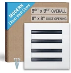 Fa-star Clean Modern Ac Vent Cover 8 X (duct Opening Cutout) Decorative.... Fixed Price $30.00.
