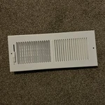 Hart & Cooley 661 Series 12" X 4" White Ceiling Or Sidewall Register #010821. Fixed Price $12.00.