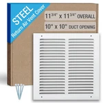 Hoovate 10 X Inch Duct Opening Return Air Vent Cover Louvered Steel Hvac. Fixed Price $34.47.