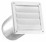 In. Exhaust Wall Louvered Vent, White Plastic, 11 Tail Pipe - 361WTP. Fixed Price $24.20.