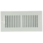 Sidewall/ceiling Register, 10 X 4 Opening, White, Steel, Two-way,. Fixed Price $7.69.