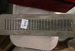 Hart & Cooley 010712 2-WAY Floor Register, X In Golden Sand Enamel. Fixed Price $10.00.