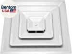 2'X2' Lay-in 3 Cone Supply With 8" Pre-molded Boot, Abs Plastic Grille,. Fixed Price $94.59.
