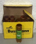 Box Of (10) Cooper Bussmann FRN-R-50 Dual-element Time Delay Class RK5 Fuses. Fixed Price $59.99.