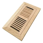 Homewell Wood (oak, Maple, Hickory) Floor Register, Flush Mount Vent, Unfinished. Fixed Price $19.99.