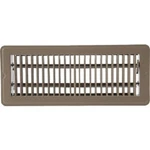(5)-HOME Impressions In. X Brown Steel Floor Register 1FL0412BR-NH. Fixed Price $61.89.