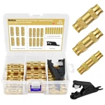 Muhize 23PCS Brass Dot Air Line Fittings Kit Upgraded 1/4" 3/8" 1/2" Push-to-c. Fixed Price $69.32.