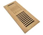 Homewell Red Oak Wood Floor Register Vent Cover, Drop In With Damper, 6X10. Fixed Price $15.00.