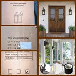 Exterior Wall Sconce 2 Pack Outdoor Waterproof Light Fixture Black New. Fixed Price $24.88.