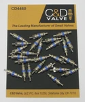 C&d Valve Cores Package Of 25 CD4460. Fixed Price $20.31.