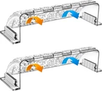 Magnetic Air & Hear Deflectors, 9 -15.5 Adjustable Vent For Sidewall,. Fixed Price $22.40.
