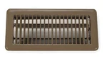 Zoro Select 14" X 6" Floor Register, Brown. Fixed Price $33.33.