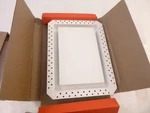 Fittes 10"X 14.25" Flush Wall Vent Minimalist Solid Steel Adjustable Satin White. Fixed Price $195.99.