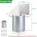 Inch Hooded Wall Vent With Screen And DAMPER,6 Exhaust Cover Cap .... Fixed Price $118.35.