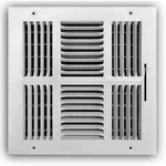 Everbilt 10 In. X 4-WAY Steel Wall/ceiling Register, White, #924747. Fixed Price $21.35.