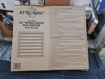 Attic Aire Shutter For Whole House Fan 30" White New In Box SHT30BD. Fixed Price $139.99.