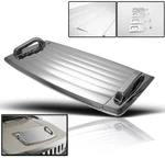 06-10 Hummer H3 Hood Deck Vent Panel Handle Covers Trim Moulding Abs Chrome 3PCS. Fixed Price $210.00.