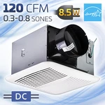 120 Cfm Aciq Select Efficient Bathroom Dc Exhaust Fan, Quiet Ceiling/wall Venter. Fixed Price $124.00.