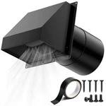 Hg Power 6 Inch Hooded Wall Vent Magnetic Damper. Fixed Price $89.99.