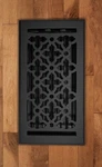 Decor Grates AGH410-BLK-8 Gothic Floor Register 4X10 Inches Textured Black Pac. Fixed Price $82.00.