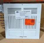 10 In. X 4-WAY Steel Wall/ceiling Register, White. Fixed Price $15.00.