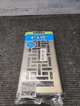 Decor Grates 4" X 10" Antique Brass Oriental Design Floor Register Steel AJH410A. Fixed Price $15.00.