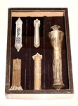 5 Vintage Antique Judaica Enameled Silver Tone Plate Bras Decor Design Mezuzahs. Fixed Price $296.65.