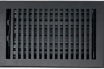 Madelyn Carter Flat Black Contemporary Floor Register Vent Cover 6"X14". Fixed Price $54.99.