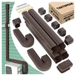 4" X 17FT Brown Mini Split Line Set Cover Kit Ductless Hvac Hide System. Fixed Price $97.58.