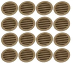 3" Round Green Or Tan Plastic Louver Soffit Air Vent Reptile Screen Grille Co.... Fixed Price $41.07.