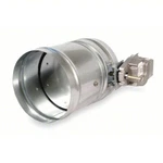 Dayton 3HGL9 Silver Round Fire/smoke Damper, Galvanized Steel, 16 In Duct, 120V. Fixed Price $449.40.