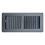 Precision Flow 4"X 14" Steel Floor Register - 2 Way Louvered Design,grey Fini.... Fixed Price $41.39.