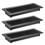 Sumnacon Pack Of 3 Floor Vent Covers Metal Register 4X12 Inch, Black. Fixed Price $33.38.