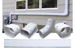 Ductlessaire Mini Split Line Set Cover Kit Paintable White 4IN X 14FT. Fixed Price $20.00.