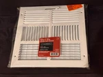 12 In. X 4-WAY Steel Wall/ceiling Register White. Fixed Price $43.99.