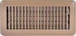 4 X 10 Inch Duct Opening Brown Air Cover For Floor One-way Ventilation. Fixed Price $12.43.