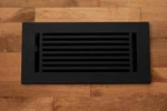 Madelyn Carter 4 X 10 Cast Aluminum Linear Bar Vent Cover With Damper - Black.... Fixed Price $48.07.