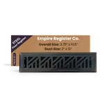Decorative Air Vent Covers - 2X12 Inch, Abstract Design, Oil Rubbed Bronze .... Fixed Price $43.27.