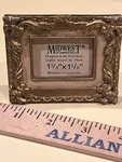 Midwest Of Cannon Falls Miniature Picture Frame Gold Fancy Ornate. Fixed Price $11.50.