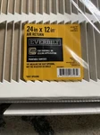 6 Everbilt White Air Return Grille 12X24 Duct Opening Sidewall Or Ceiling. Fixed Price $119.97.