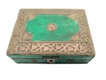 Vintage Midwest Of Cannon Falls Ornate Metalware Brass/wood Ancestrial Box India. Fixed Price $16.15.