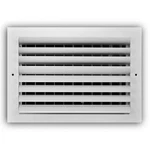Everbilt 12 In. X 8 2-WAY Aluminum Adjustable Curved Blade Register, White. Fixed Price $27.95.