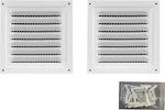 2PCS Attic Vent Soffit Aluminum Wall Metal Shed Square Louve. Fixed Price $21.77.