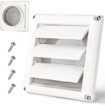 Bewave Dryer Vent Cover, Outdoor Exhaust Louvered Air With Screen .... Fixed Price $14.44.