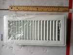 Usaire 4X10 White Steel Floor Register 1510D. Fixed Price $9.99.