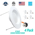 3BRIX 4 6 15W Led Retrofit Downlight Baffle Trim Recessed Dimmable Light-etl. Fixed Price $42.49.
