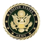 United Pacific 22975 Emblem, 1 3/4" U.s. Military Adhesive Metal Medallion, Army. Fixed Price $33.89.